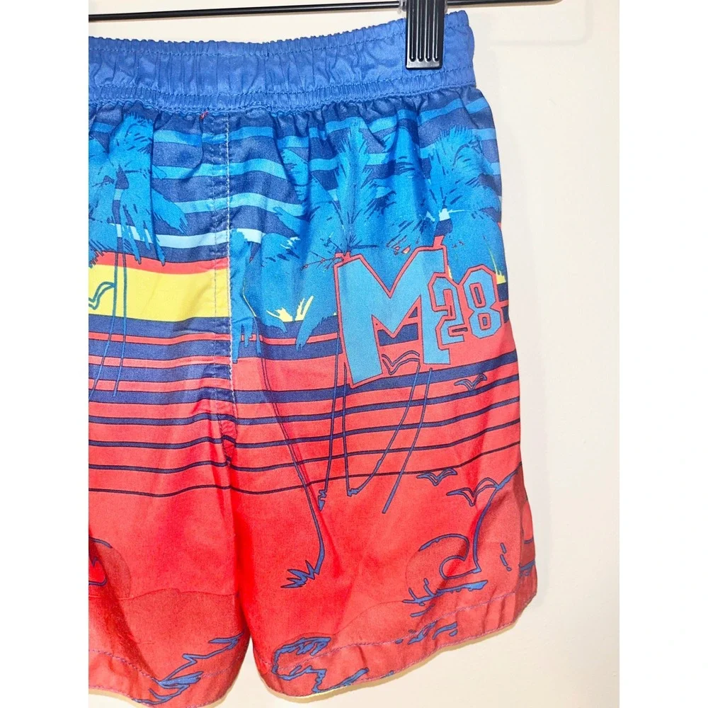 DISNEY Kids Mickey Mouse Surf Boarding Swim Trunks Red Blue | Size 2T - Picture 8 of 8